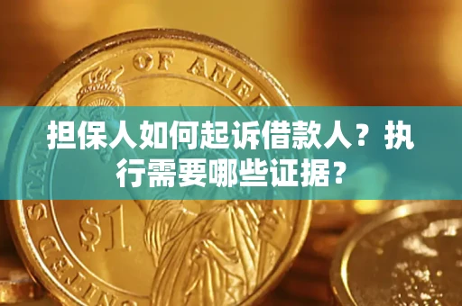 北京担保人如何起诉借款人？执行需要哪些证据？