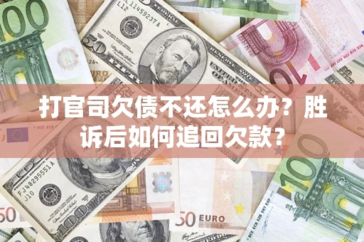 北京打官司欠债不还怎么办？胜诉后如何追回欠款？