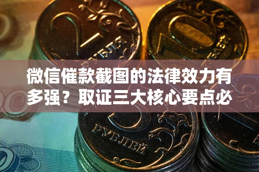北京微信催款截图的法律效力有多强？取证三大核心要点必须知道！