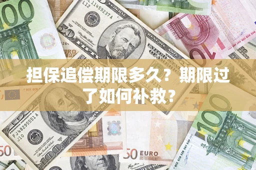 北京担保追偿期限多久？期限过了如何补救？