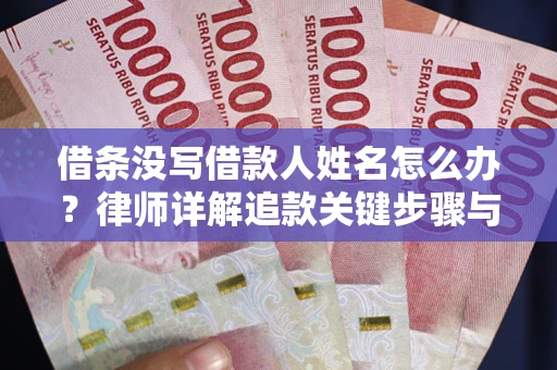北京借条没写借款人姓名怎么办？律师详解追款关键步骤与证据链构建