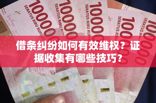 北京借条纠纷如何有效维权？证据收集有哪些技巧？