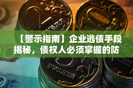 北京【警示指南】企业逃债手段揭秘，债权人必须掌握的防坑宝典